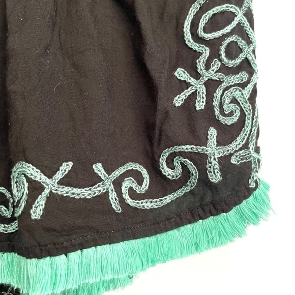 Poupette St Barth Black Embroidered Strapless Romper Size 1 - Picture 5 of 7